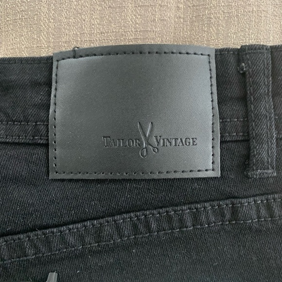 Tailor Vintage Black Denim Shorts NWT - Picture 4 of 8
